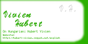 vivien hubert business card